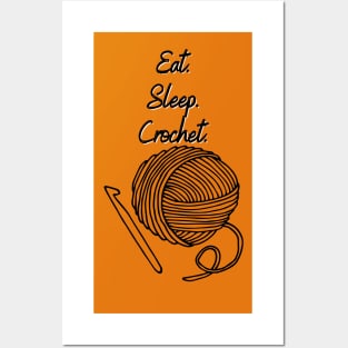 Eat. Sleep. Crochet. Posters and Art